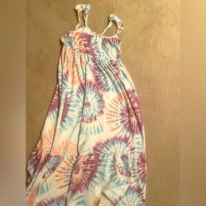 32 Degrees Kids Tie-Dye Casual Dress - Purple, Blue, Pink